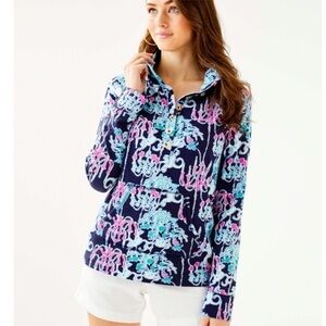 Lilly Pulitzer Pop Up Monkey Trouble UPF 50 Captain‎ Popover
